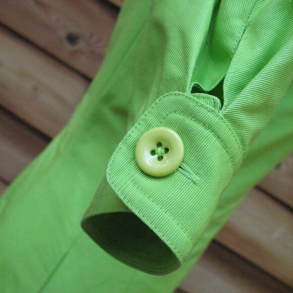 Vintage Lime Green Sheath Dress Pockets - Picture 6 of 9